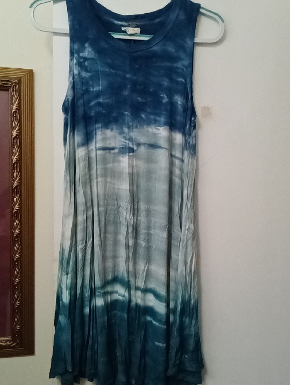 CUPIO Sleeveless Ombre Blue Maxi Dress
